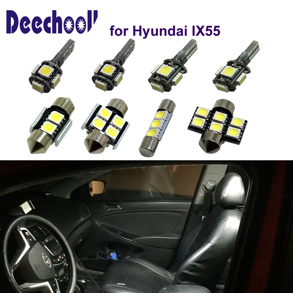 deechooll 7pcs Car LED Lights for Hyundai IX55 06-17,White Interior Light Bulbs for Hyundai Veracruz 06-17 Map Trunk Dome Light
deechooll 7pcs Car LED Lights for Hyundai IX55 06-17,White Interior Light Bulbs for Hyundai Veracruz 06-17 Map Trunk Dome Light