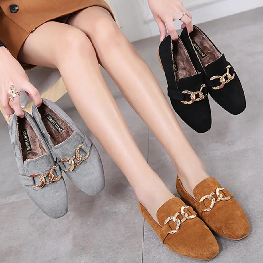 metal chain decoration flat shoes woman brand designer plush winter shoes square toe mules ladies cozy fur loafers shoes s178
metal chain decoration flat shoes woman brand designer plush winter shoes square toe mules ladies cozy fur loafers shoes s178