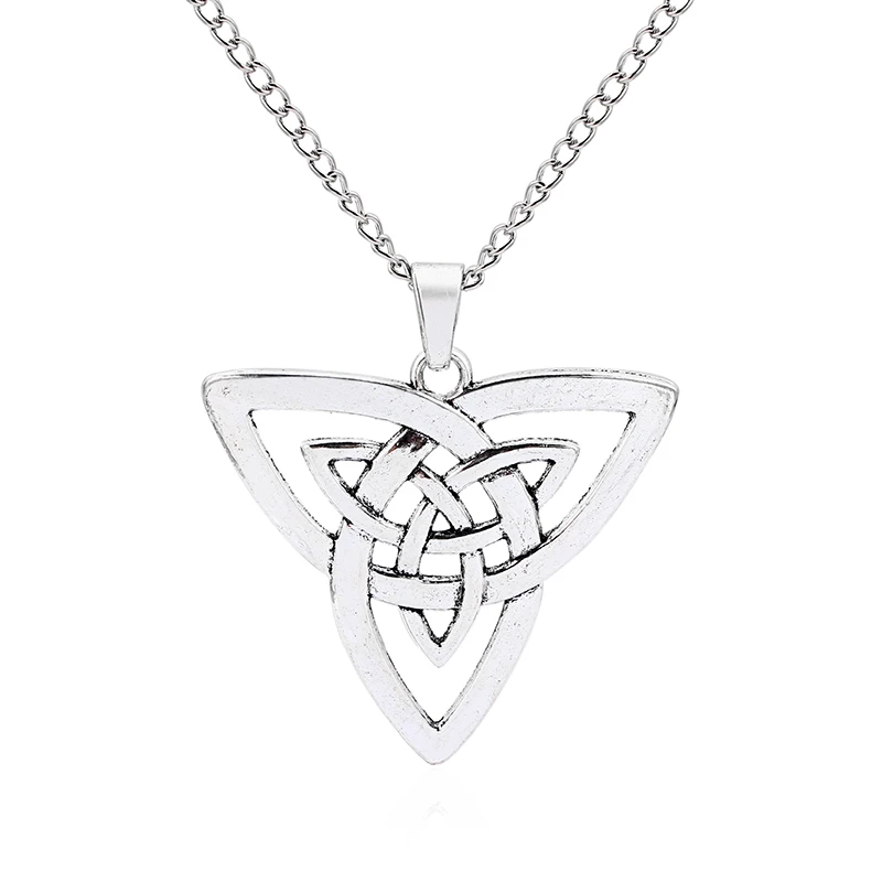1 Pcs Fashion Silver Keltic Knot Trinity Triquetra Statement Necklace Charm Jewelry For Gift
1 Pcs Fashion Silver Keltic Knot Trinity Triquetra Statement Necklace Charm Jewelry For Gift