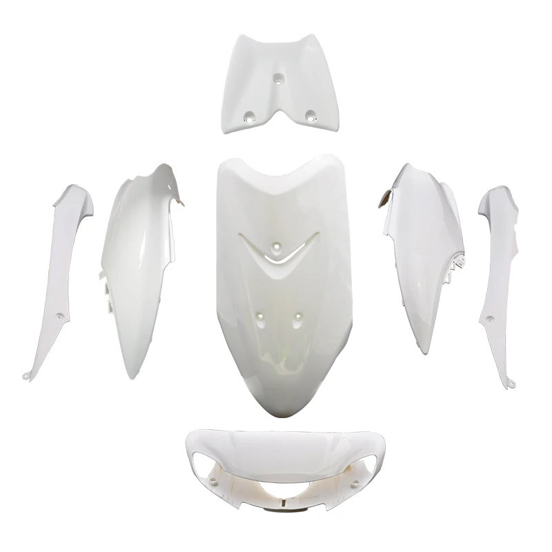 LOPOR ABS Plastic Fairing Cowl Bodywork Kit Set For Yamaha JOG ZR50 EVO SA16J Silver New