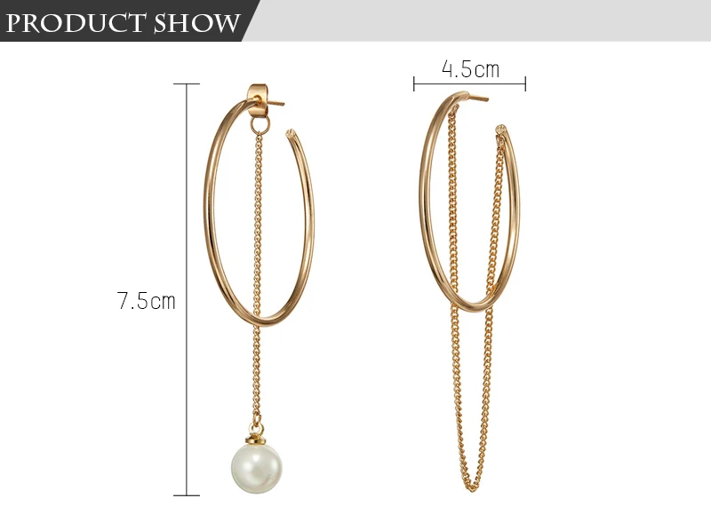 Pearl Hoop Earrings (1)
