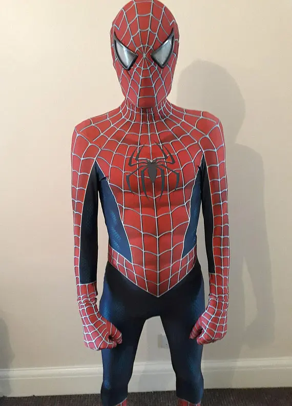 Halloween Kids/ mens Spider-Man Costume Peter Parker Hero Bodysuit Sam Raimi Comic Con Boy Spider Man Jumpsuit Party Fancy Dress
Halloween Kids/ mens Spider-Man Costume Peter Parker Hero Bodysuit Sam Raimi Comic Con Boy Spider Man Jumpsuit Party Fancy Dress