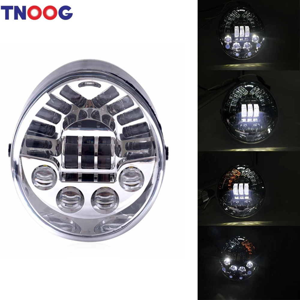 TNOOG 1 pcs LED Motorcycle Headlight with DOT E9 sign for Harley V Rod VROD VRSCF VRSC VRSCR
TNOOG 1 pcs LED Motorcycle Headlight with DOT E9 sign for Harley V Rod VROD VRSCF VRSC VRSCR