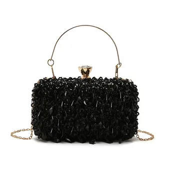 TTOU Women Elegant Handbag Round Metal Handle Glitter Sequin Flap Small Banquet Shoulder Chain Bags Ladies Crossbody Bags
TTOU Women Elegant Handbag Round Metal Handle Glitter Sequin Flap Small Banquet Shoulder Chain Bags Ladies Crossbody Bags