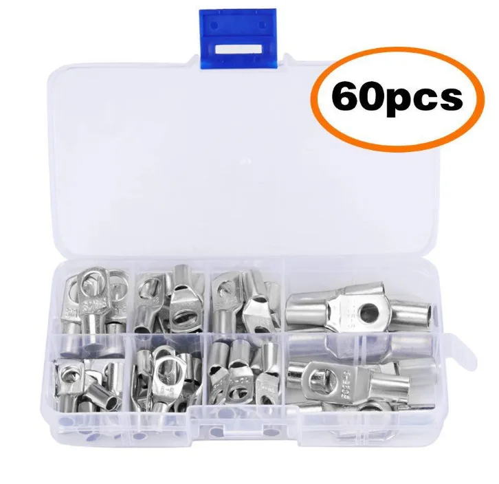 60PCS SC Series Cold Pressed Wire Terminals SC Tinned Copper Tinned Terminals Connecteur Electrique
60PCS SC Series Cold Pressed Wire Terminals SC Tinned Copper Tinned Terminals Connecteur Electrique