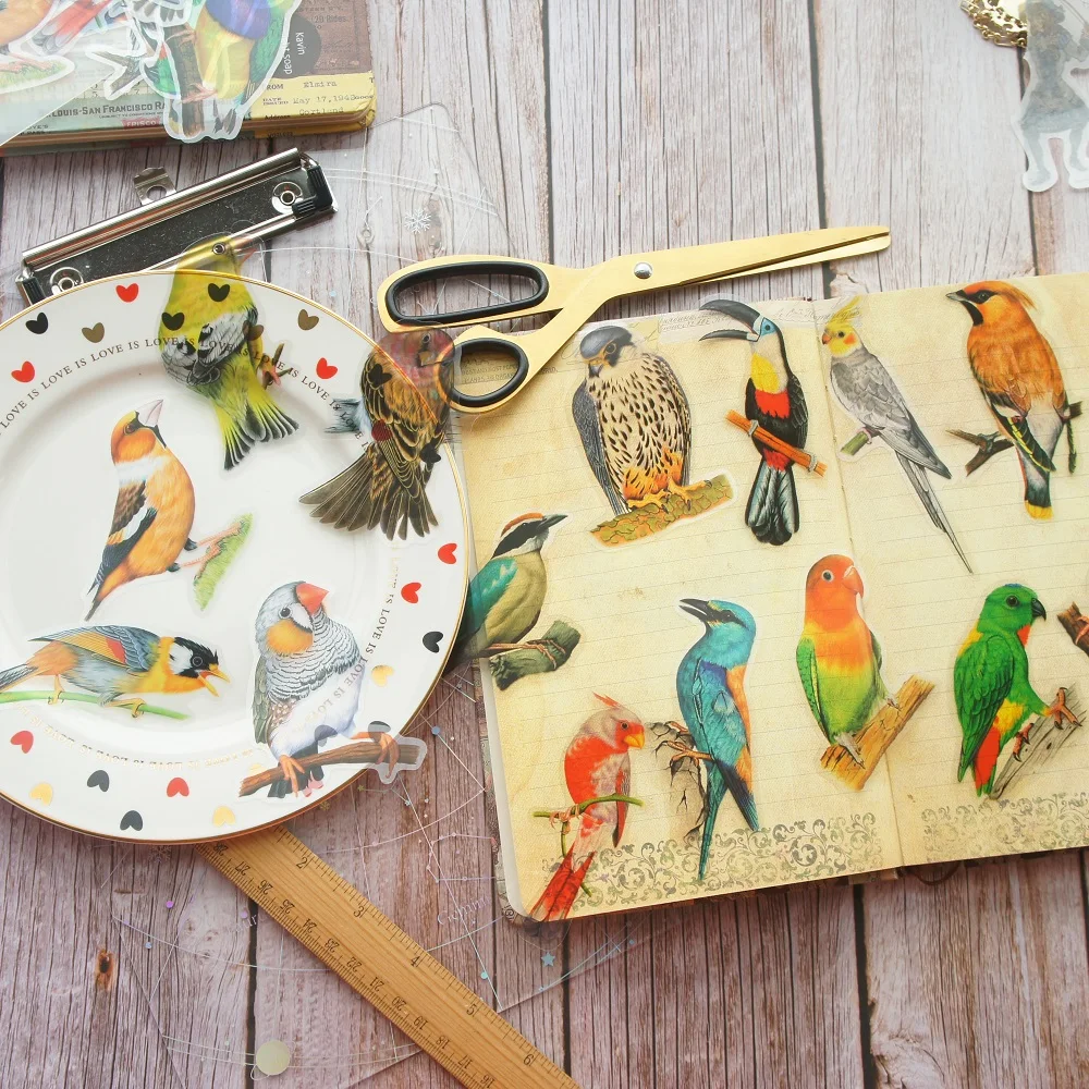 28pcs Tropical Jungle Parrot Bird Style PVC Sticker Scrapbooking DIY Gift Packing Label Decoration Tag
28pcs Tropical Jungle Parrot Bird Style PVC Sticker Scrapbooking DIY Gift Packing Label Decoration Tag