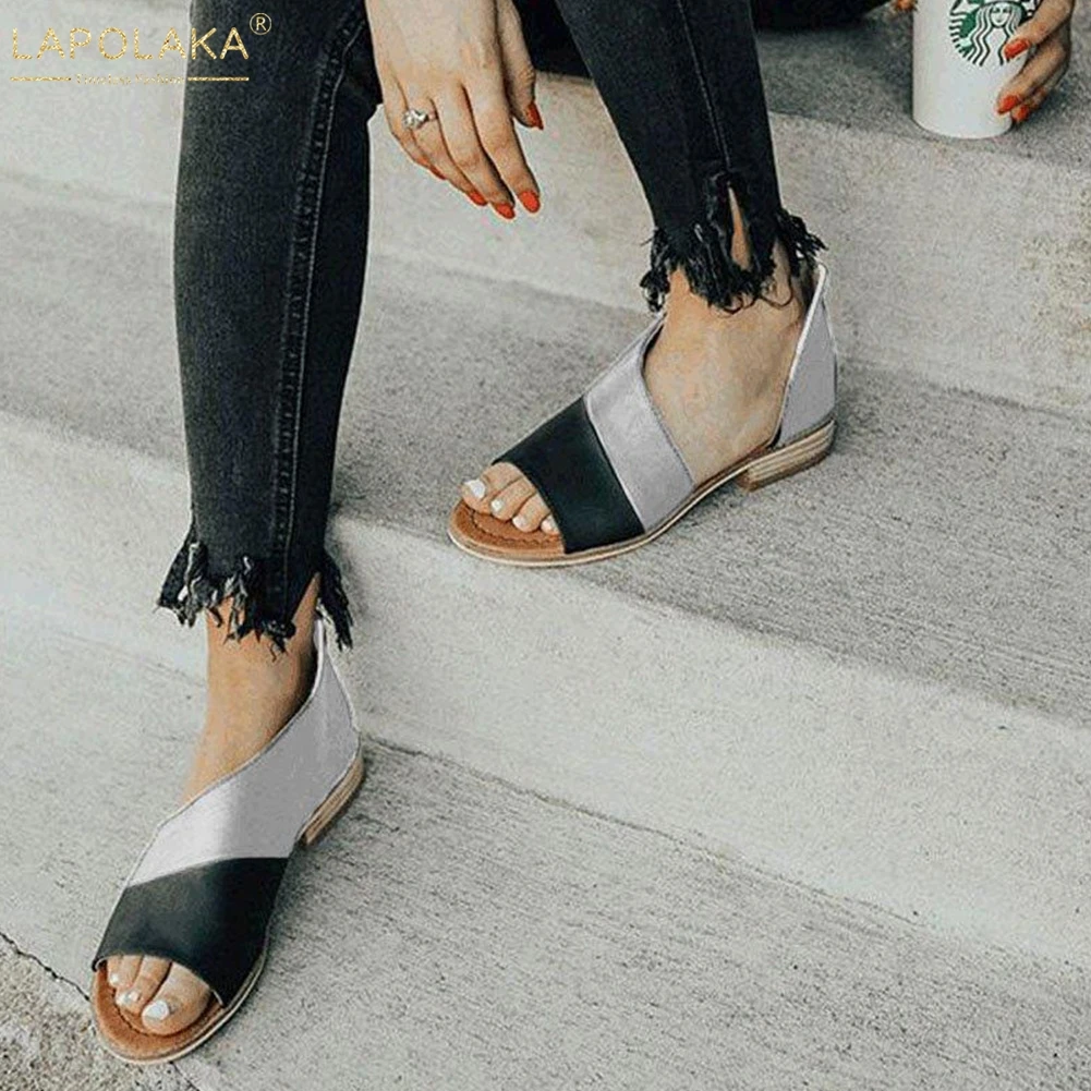 LAPOLAKA Chic hot Summer Fashion large Sizes 46 sandals gladiator Women shoes comfortable leisure peep toe Shoes Woman Sandals
LAPOLAKA Chic hot Summer Fashion large Sizes 46 sandals gladiator Women shoes comfortable leisure peep toe Shoes Woman Sandals