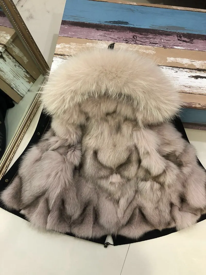 warm thickening winter fur collar child coat child (6)