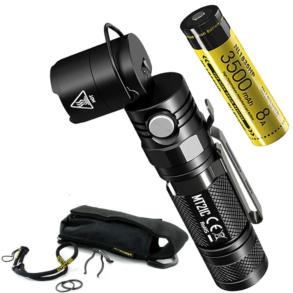 NITECORE MT21C Multi-functional Flashlight CREE XP-L HD V6 max 1000 lumen beam throw 184 M Adjustable torch + 3500 8A li battery
NITECORE MT21C Multi-functional Flashlight CREE XP-L HD V6 max 1000 lumen beam throw 184 M Adjustable torch + 3500 8A li battery