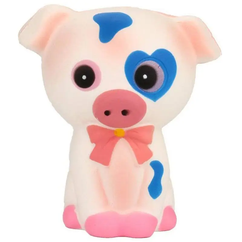 

Squishy Pig, Jumbo Squeeze Spotted Pig Cream Bread Scented Slow Rising Stress Relief Toys Phone Charm Gifts for Kids and Adult