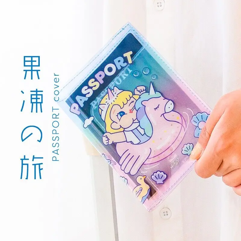 Bentoy Milkjoy Passport Case Transprent Jelly Pvc Cute Unicorns UFO Girls Passport Holder Women Travel Ticket ID Bank Card Bags
Bentoy Milkjoy Passport Case Transprent Jelly Pvc Cute Unicorns UFO Girls Passport Holder Women Travel Ticket ID Bank Card Bags
