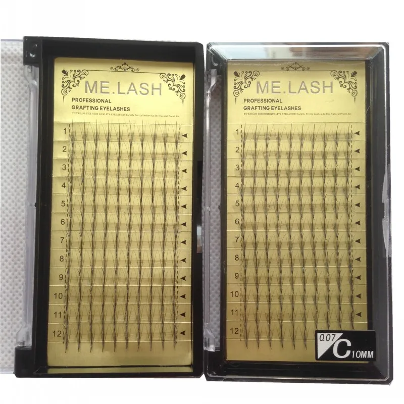 High Quality 5D mink lashes premade fans Individual false eyelash extension Thick Fake Eye lash 8MM to 14 MM (9)