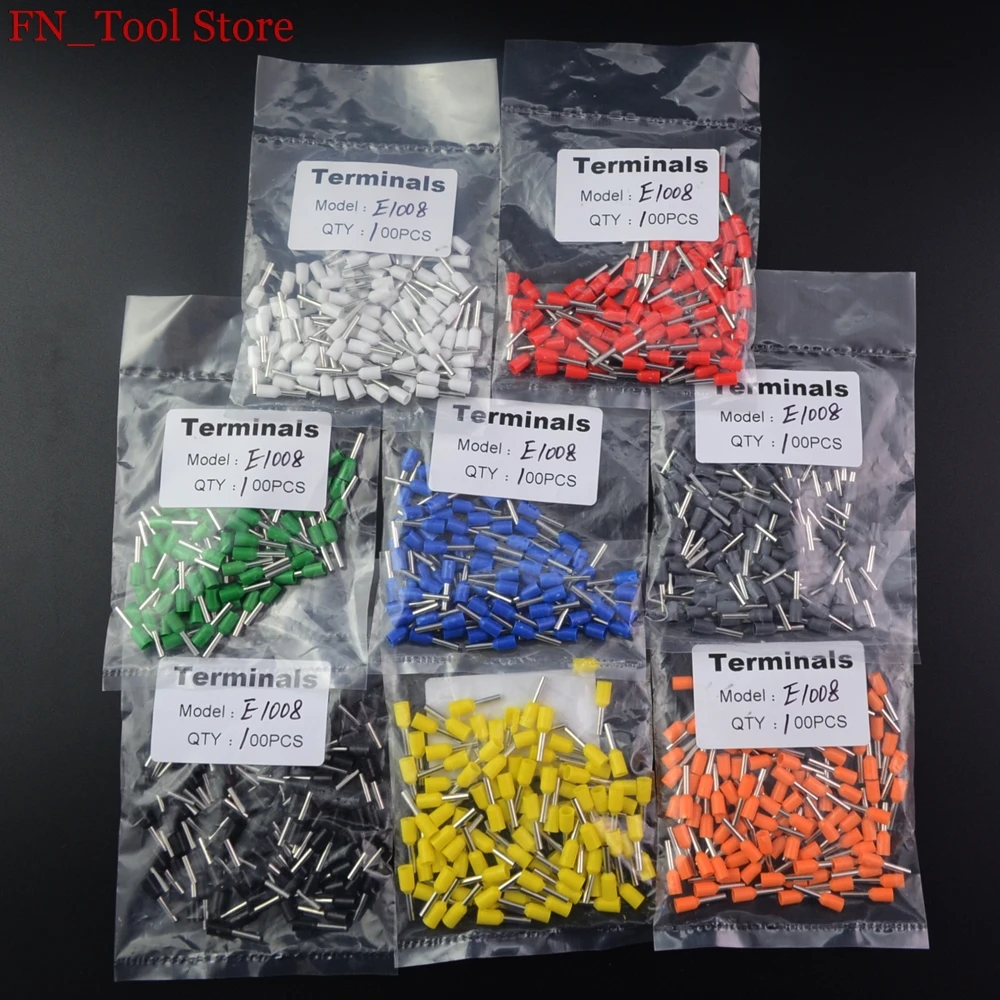 E1008 insulating tubes insulated terminals 100pcs 1mm2 Cable Wire Connector Insulation crimp terminal connector
E1008 insulating tubes insulated terminals 100pcs 1mm2 Cable Wire Connector Insulation crimp terminal connector