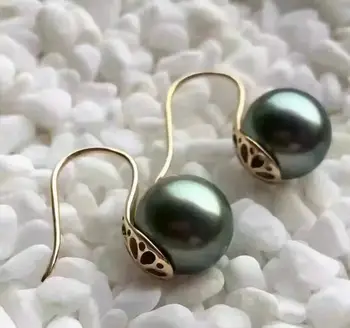 free shipping >>>>noble jewelry pair 10-11mm round natural black green pearl earring yellow gold 14k
free shipping >>>>noble jewelry pair 10-11mm round natural black green pearl earring yellow gold 14k