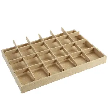 OUNONA 18-Grid Jewelry Display Tray Necklace Box Velvet Jewelry Organizer Box Bead Container Storage Of Ornaments Caskets
OUNONA 18-Grid Jewelry Display Tray Necklace Box Velvet Jewelry Organizer Box Bead Container Storage Of Ornaments Caskets