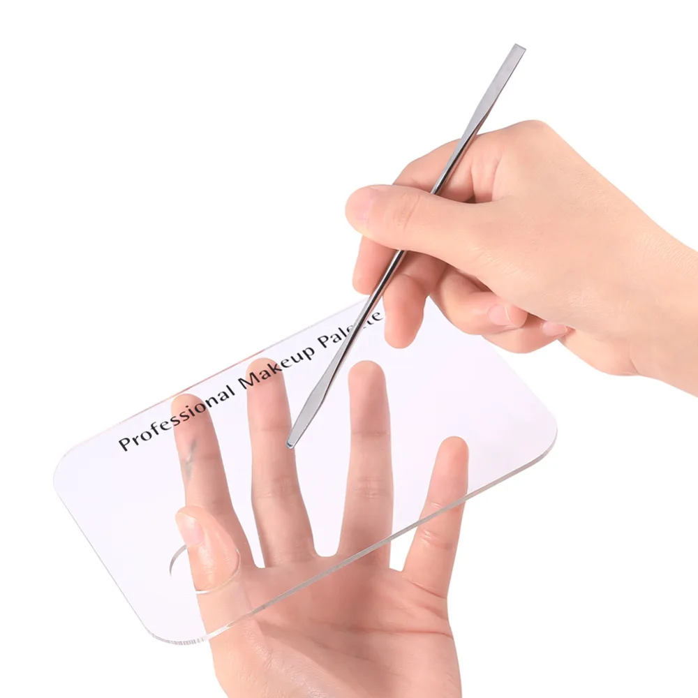 1 Set Clear Acrylic Makeup Nail Art Cosmetic Color Mixing Palette Stainless Spatula Tool Nail Color Palette Nails Beauty Tool
1 Set Clear Acrylic Makeup Nail Art Cosmetic Color Mixing Palette Stainless Spatula Tool Nail Color Palette Nails Beauty Tool
