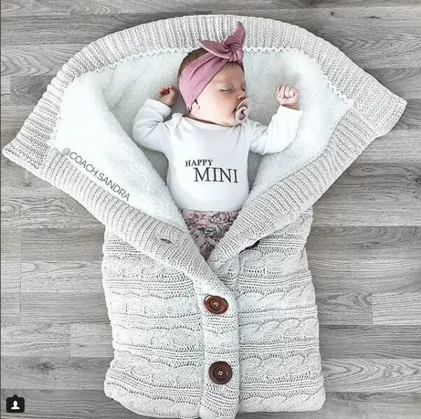 Baby Sleeping Bags Cotton Knitting Envelope Newborn Footmuff Stroller Winter Warm Blanket Soft Swadding Wrap Stroller Sleepsacks
Baby Sleeping Bags Cotton Knitting Envelope Newborn Footmuff Stroller Winter Warm Blanket Soft Swadding Wrap Stroller Sleepsacks