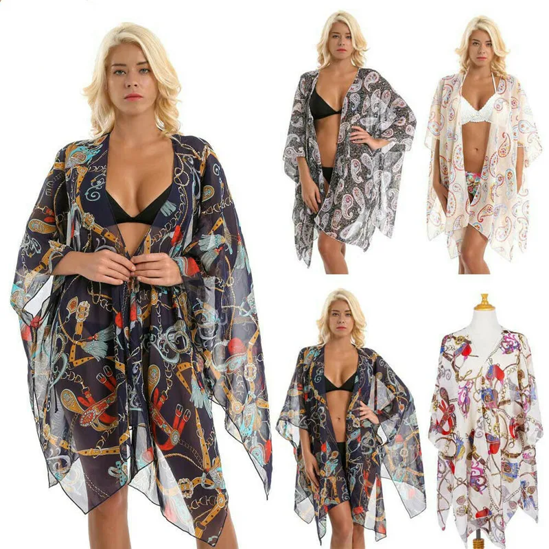 Summer Beach Ladies Women Printing Bikini Cover Up Boho Shawl Bathing Suit Beach Holiday Cover Up Beach Woman Bikini Cover Up
Summer Beach Ladies Women Printing Bikini Cover Up Boho Shawl Bathing Suit Beach Holiday Cover Up Beach Woman Bikini Cover Up