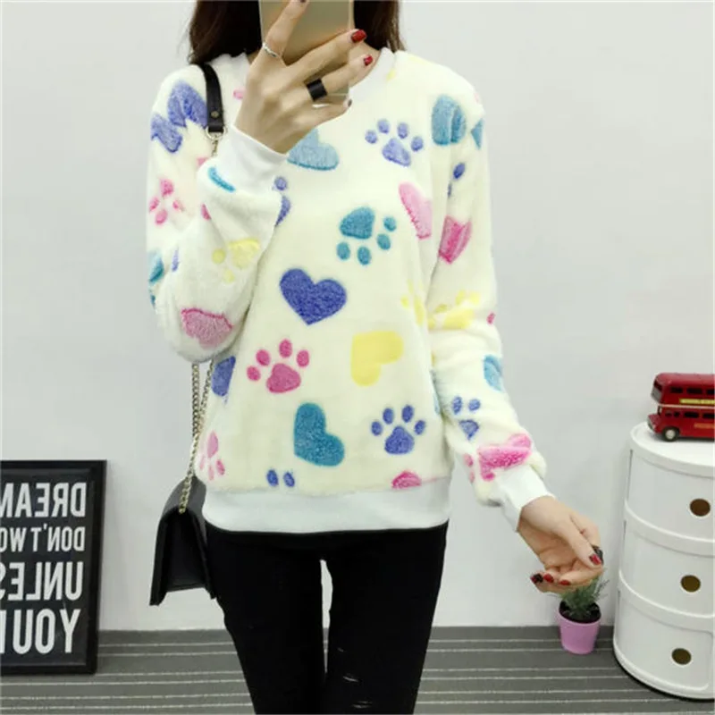 Fleece Women 2017 Brand Haer Print Autumn Long Sleeve Tracksuit Women Hoody Harajuku Kawaii Emoji Cute Pullover Sweatshirt Tops
Fleece Women 2017 Brand Haer Print Autumn Long Sleeve Tracksuit Women Hoody Harajuku Kawaii Emoji Cute Pullover Sweatshirt Tops