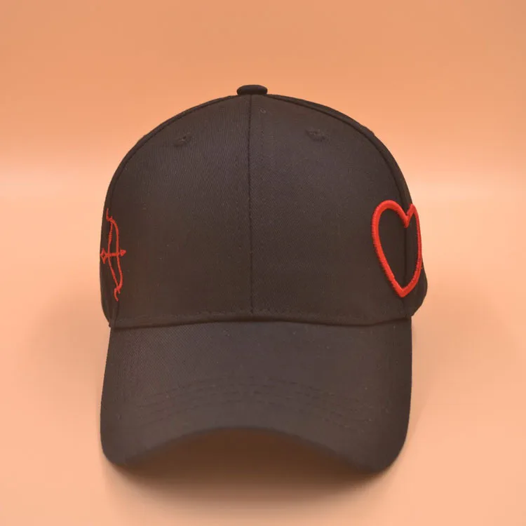 Cotton bow and arrow love heart embroidery Baseball Cap Adjustable Snapback Cap for men and women 308
Cotton bow and arrow love heart embroidery Baseball Cap Adjustable Snapback Cap for men and women 308