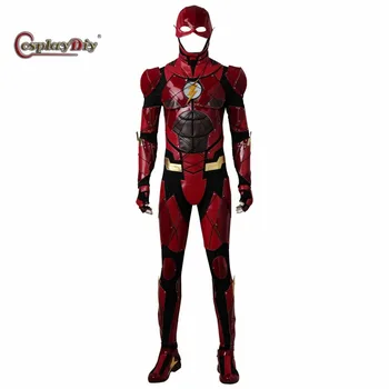 Justice League Costumes Flash cosplay Red leather suit Superhero Halloween Outfit adult Jumpsuit Flash Costume custom made J10
Justice League Costumes Flash cosplay Red leather suit Superhero Halloween Outfit adult Jumpsuit Flash Costume custom made J10
