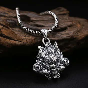 Wholesale S925 Sterling Silver Jewelry Retro Thai Silver Domineering Diamond Faucet Pendant Personality men's Necklace Pendant
Wholesale S925 Sterling Silver Jewelry Retro Thai Silver Domineering Diamond Faucet Pendant Personality men's Necklace Pendant
