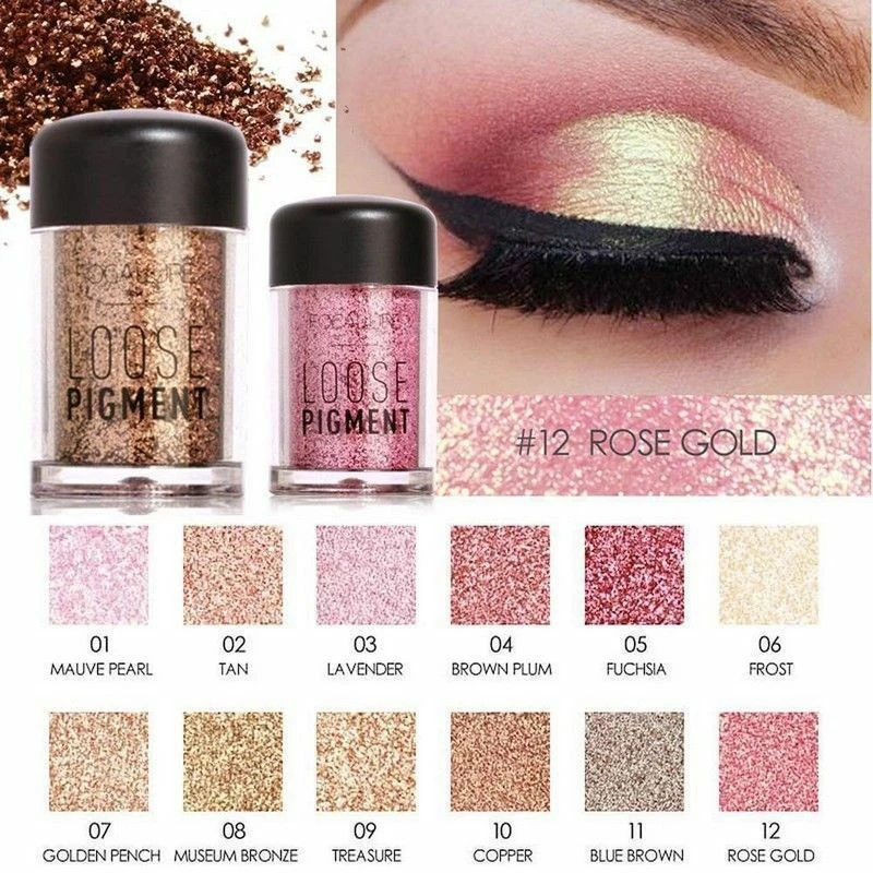 Fashion Diamond Glitter Eyeshadow Loose Pigment Eye Beauty Shadow Glazed Waterproof Shimmer Powder Makeup Eye Shine Cosmetics
Fashion Diamond Glitter Eyeshadow Loose Pigment Eye Beauty Shadow Glazed Waterproof Shimmer Powder Makeup Eye Shine Cosmetics
