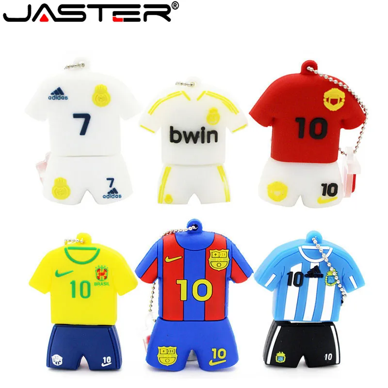 JASTER 2018 Hot fashion Cartoon Messi jersey series Real capacity USB 2.0 4GB 8GB 16GB 32GB 64GB gift USB Flash Memory Stick
JASTER 2018 Hot fashion Cartoon Messi jersey series Real capacity USB 2.0 4GB 8GB 16GB 32GB 64GB gift USB Flash Memory Stick