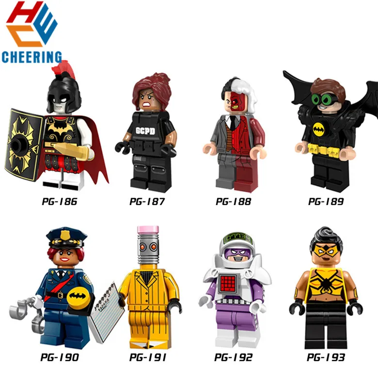 Single Sale Building Blocks Barbara Gordon Two Face Eraser Man Rome Batman Robin Education Bricks Figures For Kids Toys PG8052
Single Sale Building Blocks Barbara Gordon Two Face Eraser Man Rome Batman Robin Education Bricks Figures For Kids Toys PG8052