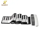 Image Senrhy White Black S 88 Professional 88 Key Roll Up Piano with MIDI Keyboard for Keyboard Instruments Beginners Lovers Hot Sale