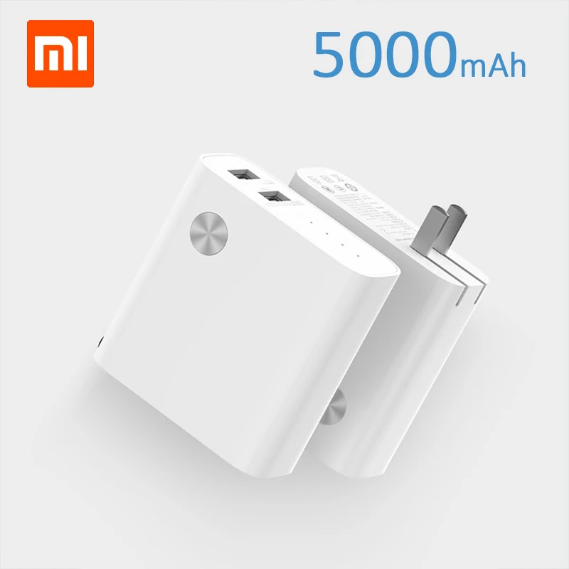 Original XIAOMI 2 in1 Power Bank And Fast Wall Charger Dual USB 5V 3A/5000mAh 5V 2.4A Power Bank For iPhone Xiaomi Samsung Phone
Original XIAOMI 2 in1 Power Bank And Fast Wall Charger Dual USB 5V 3A/5000mAh 5V 2.4A Power Bank For iPhone Xiaomi Samsung Phone