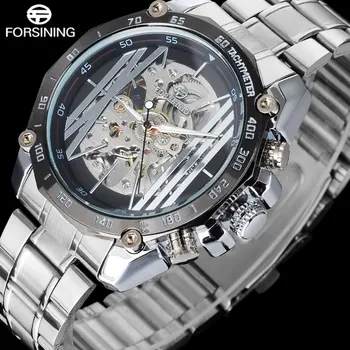 FORSINING Luxury Brand Men'S Automatic Watches Men Creative Skeleton Mechanical Watches Male Stainless Steel Bracelet Clock
FORSINING Luxury Brand Men'S Automatic Watches Men Creative Skeleton Mechanical Watches Male Stainless Steel Bracelet Clock