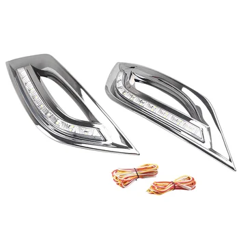 LED Daytime Driving Fog Lights Turn Signals Lamps Kit For Hyundai Sonata / I45 2011-2014 Pair Blinkers White & Amber Lighting
LED Daytime Driving Fog Lights Turn Signals Lamps Kit For Hyundai Sonata / I45 2011-2014 Pair Blinkers White & Amber Lighting