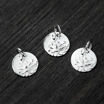 925 Sterling Silver Round Lotus Caved Charm Tags 10mm European Vintage Necklace Pendants DIY Craft Jewelry Making For Women
925 Sterling Silver Round Lotus Caved Charm Tags 10mm European Vintage Necklace Pendants DIY Craft Jewelry Making For Women