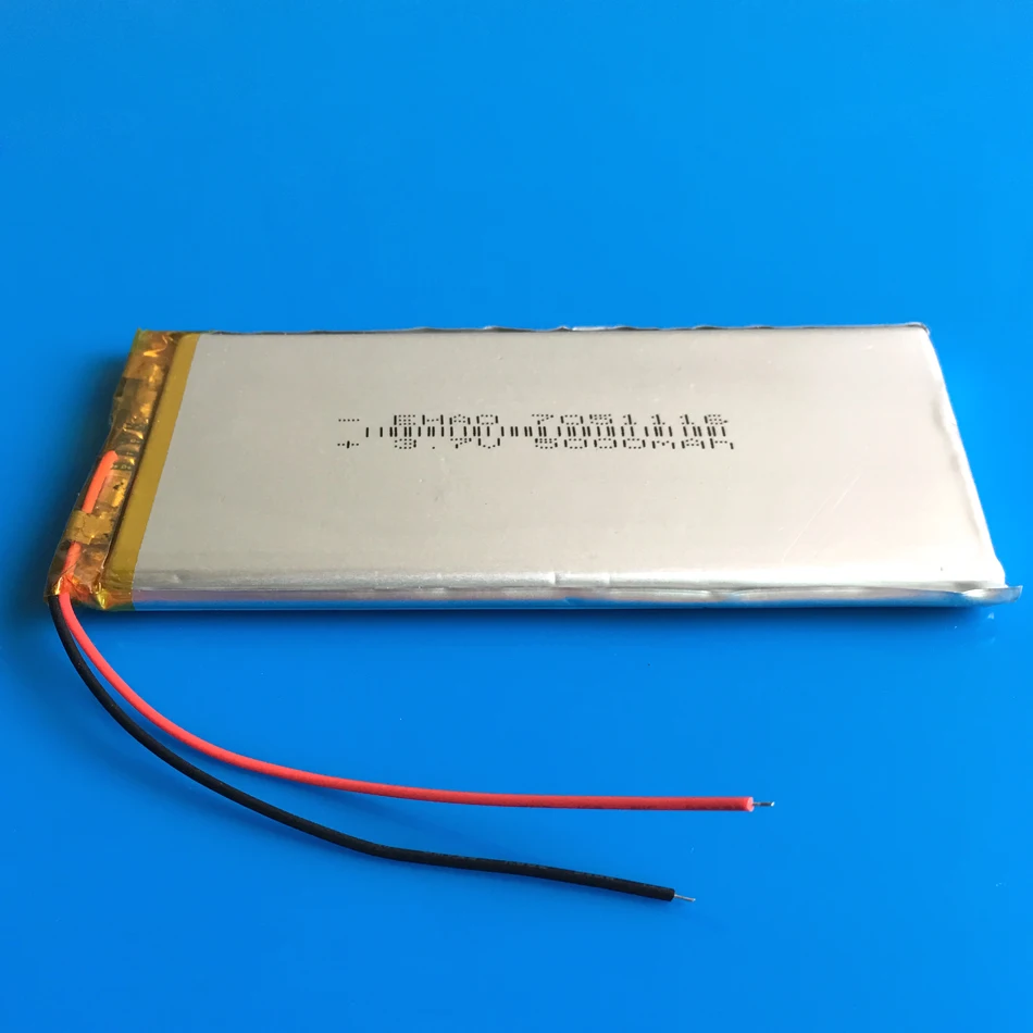 7051116 3.7V 5000mAh Polymer Lithium LiPo Rechargeable Battery Li cells For GPS PSP DVD PAD E-book tablet pc laptop power bank
7051116 3.7V 5000mAh Polymer Lithium LiPo Rechargeable Battery Li cells For GPS PSP DVD PAD E-book tablet pc laptop power bank