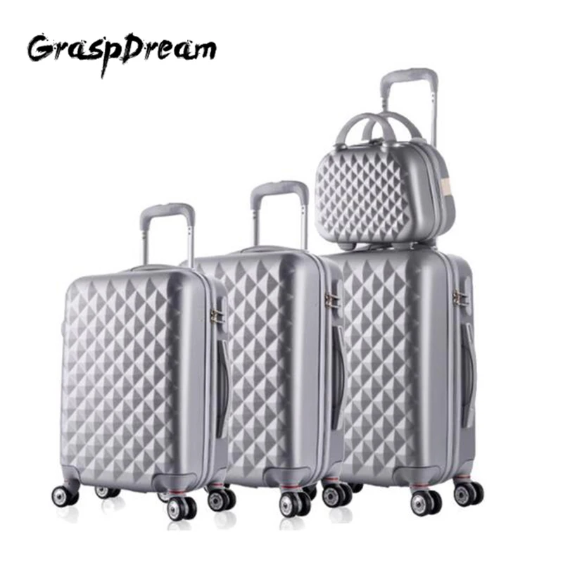 Fashion ABS 4pcs/set rolling luggage set hardside trolley suitcase with cosmetic bag carry on travel luggage sets free shipping
Fashion ABS 4pcs/set rolling luggage set hardside trolley suitcase with cosmetic bag carry on travel luggage sets free shipping