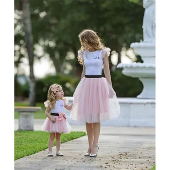 2017 Family Matching Women Baby Girls Kids Outfits Tops T-shirt Skirt Tutu Skirt 2pcs
2017 Family Matching Women Baby Girls Kids Outfits Tops T-shirt Skirt Tutu Skirt 2pcs