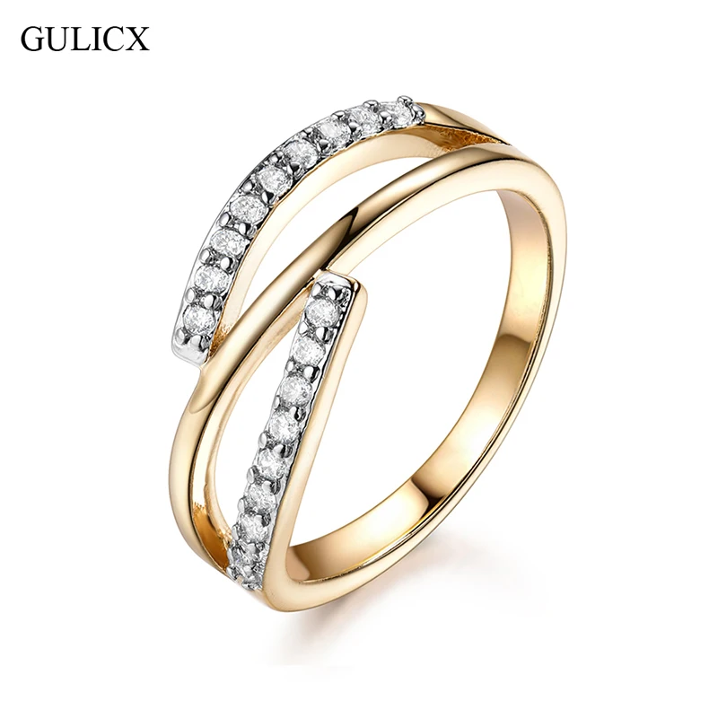 GULICX Sparkling Twist Of Fate Clear CZ Women Rings Cubic Zirconia Stone Accessories Wedding Jewelry Birthday Gift
GULICX Sparkling Twist Of Fate Clear CZ Women Rings Cubic Zirconia Stone Accessories Wedding Jewelry Birthday Gift
