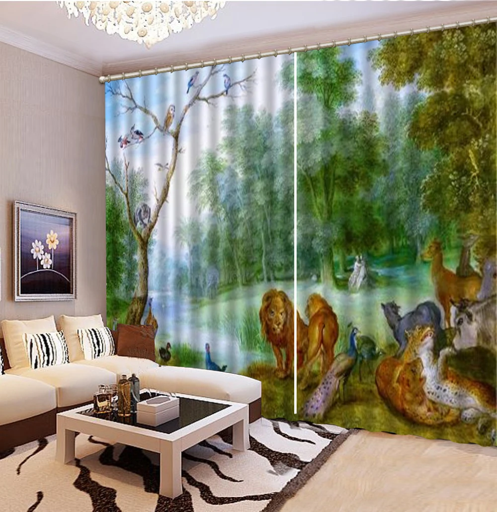 HD Digital Print Curtains Fantasy Forest Animals Big Party Customized Satisfaction Shade 3d Curtains
HD Digital Print Curtains Fantasy Forest Animals Big Party Customized Satisfaction Shade 3d Curtains