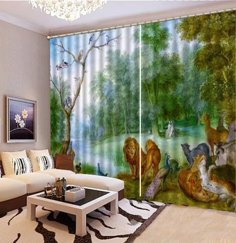 HD Digital Print Curtains Fantasy Forest Animals Big Party Customized Satisfaction Shade 3d Curtains
HD Digital Print Curtains Fantasy Forest Animals Big Party Customized Satisfaction Shade 3d Curtains
