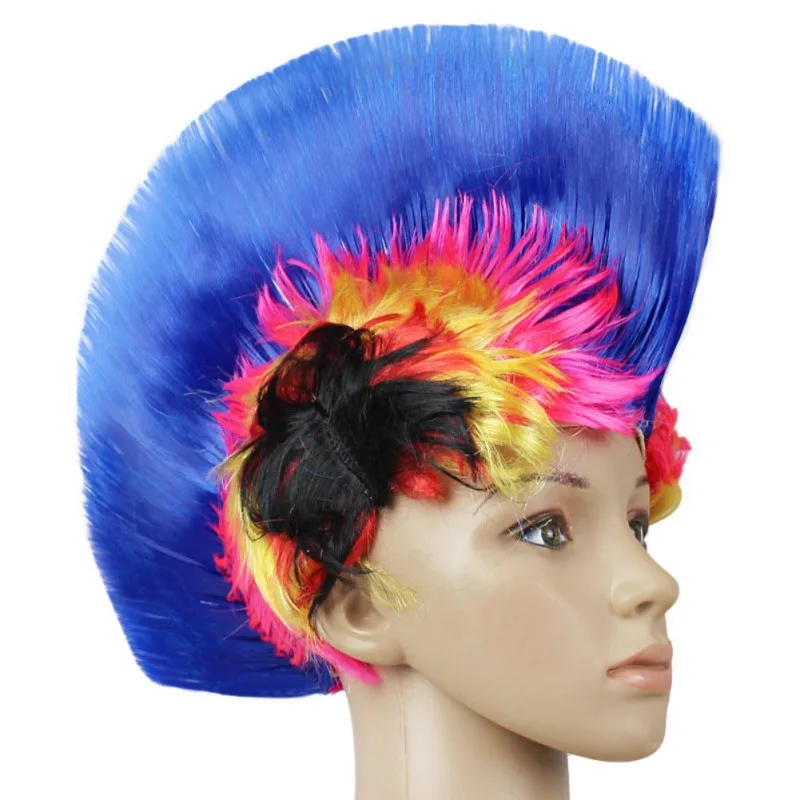 Newest Mohawk Party Wig Halloween Party Punk Hair Festival LED Light Rainbow Wig Cockscomb Hair Colorful Happiness Style
Newest Mohawk Party Wig Halloween Party Punk Hair Festival LED Light Rainbow Wig Cockscomb Hair Colorful Happiness Style