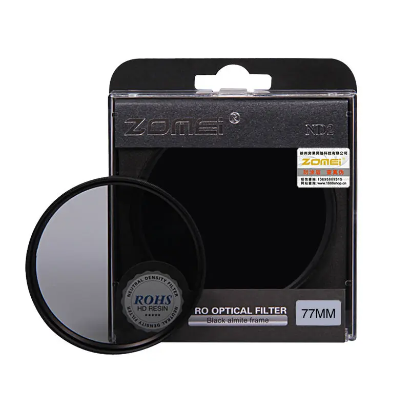 

Zomei Neutral Density camera ND filter set kit 52mm 58mm 62mm 67mm 77mm 82mm ND2 ND4 ND8 for Canon Nikon Sony camera lens