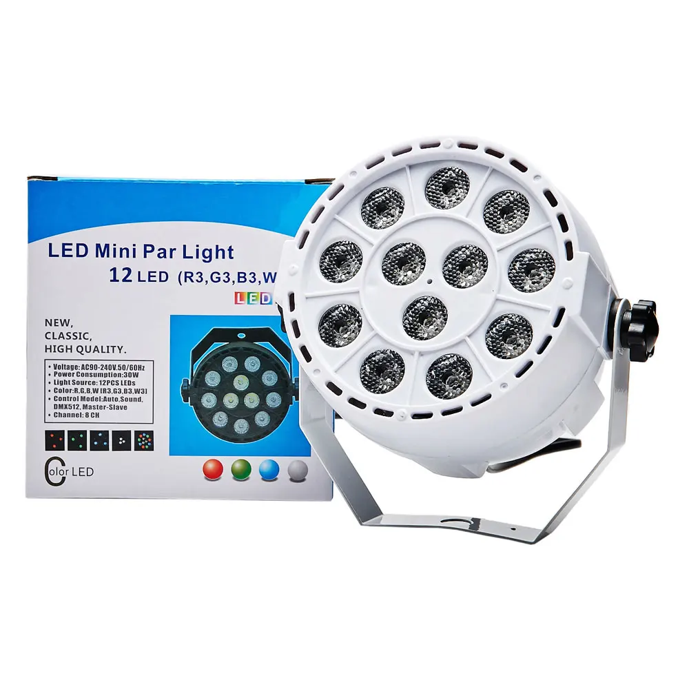 Voice controd DMX Control 12 LED RGBW Color Mixing Par Spot Light Disco Party DJ Music Show Projector Lighting Effect
Voice controd DMX Control 12 LED RGBW Color Mixing Par Spot Light Disco Party DJ Music Show Projector Lighting Effect