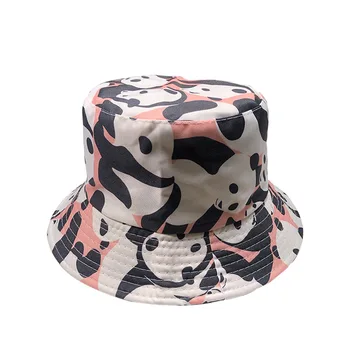 Summer and Autumn Folding Reversible Animal Bucket Hat with Panda Graffiti Flat top Hip Hop Doodling Cap for Women Fishing Pink
Summer and Autumn Folding Reversible Animal Bucket Hat with Panda Graffiti Flat top Hip Hop Doodling Cap for Women Fishing Pink