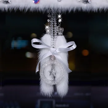 Diamond Crystal Car Ornaments Mink Fur Rearview Mirror Car Pendant for Girls Interior Accessories Car Decoration Christmas Gift
Diamond Crystal Car Ornaments Mink Fur Rearview Mirror Car Pendant for Girls Interior Accessories Car Decoration Christmas Gift