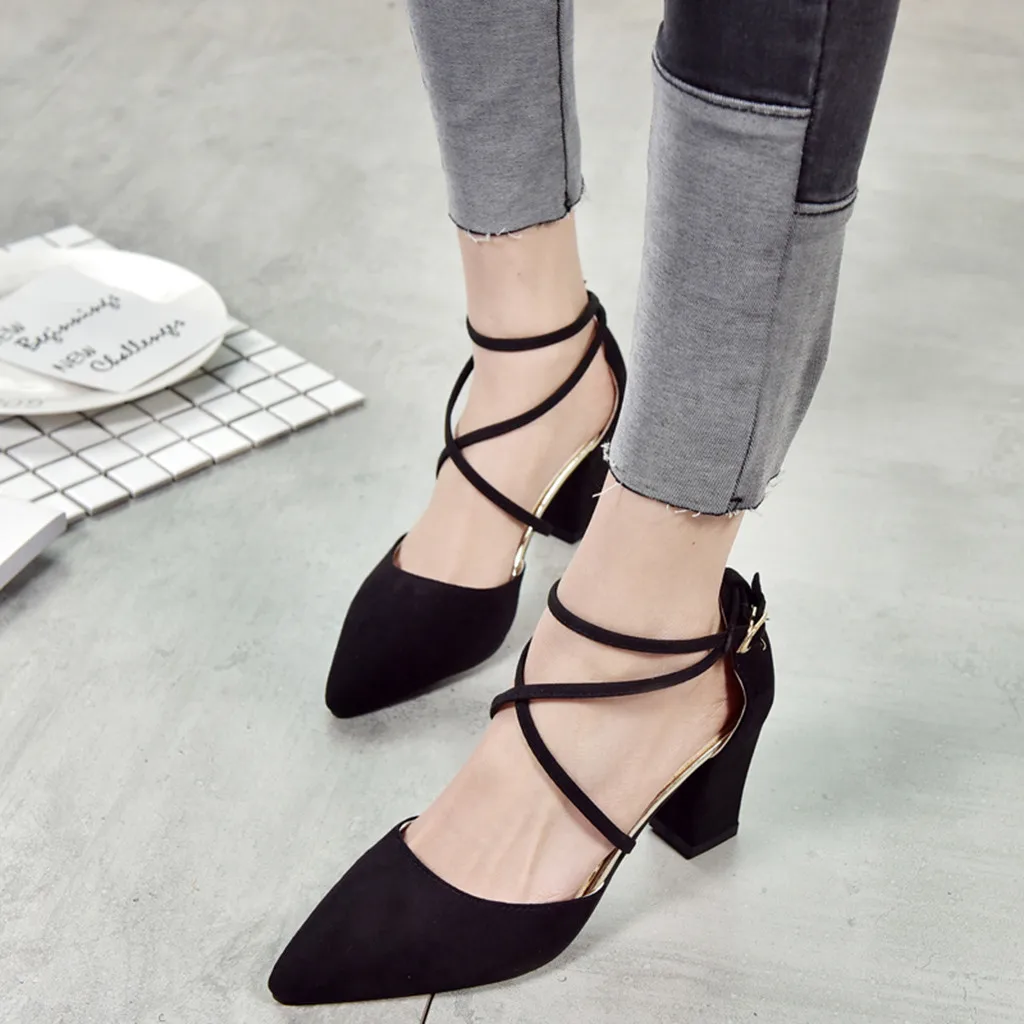 2019 Women Fashion Office Cross Tied Heel Sandals Pointed Toe Square Party Wedding Shoes High Heel Sandals Sandalias Mujer 2019
2019 Women Fashion Office Cross Tied Heel Sandals Pointed Toe Square Party Wedding Shoes High Heel Sandals Sandalias Mujer 2019