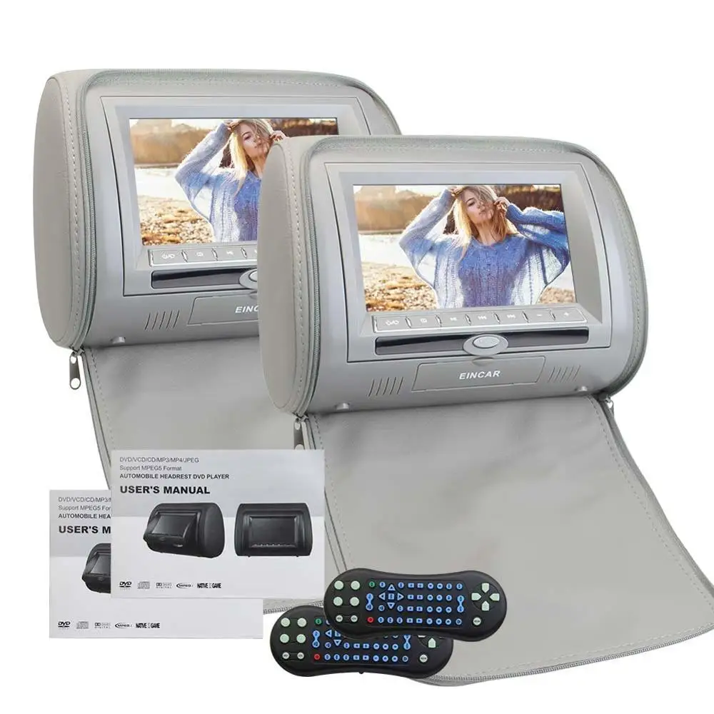 2PCS Universal Car DVD Player Multimedia Headrest Pillow TFT LCD Digital Screen Auto Monitor USB IR FM Transmitter 32 Bit Games
2PCS Universal Car DVD Player Multimedia Headrest Pillow TFT LCD Digital Screen Auto Monitor USB IR FM Transmitter 32 Bit Games