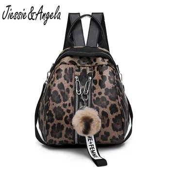 Jiessie&Angela Vintage Leopard Women Backpack Leather Shoulder Bag For Teenage Girls Backpacks Female Multifunction Travel Bags
Jiessie&Angela Vintage Leopard Women Backpack Leather Shoulder Bag For Teenage Girls Backpacks Female Multifunction Travel Bags