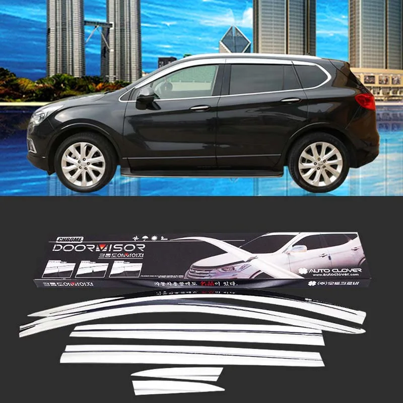 1 Set Brand New Chrome Side Vent Sun Shade Window Visors Rain Guard Deflectors For Buick Envison 2014-2018
1 Set Brand New Chrome Side Vent Sun Shade Window Visors Rain Guard Deflectors For Buick Envison 2014-2018