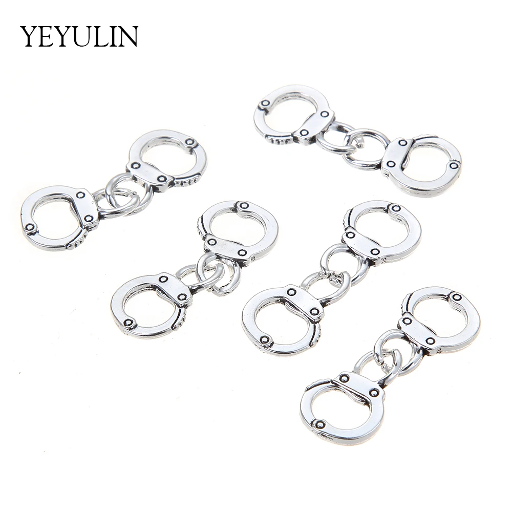 50pcs Trendy Alloy Handcuffs Connector Beads Charms Pendants DIY Bracelets Jewelry Making Ornament Accessories 30mm
50pcs Trendy Alloy Handcuffs Connector Beads Charms Pendants DIY Bracelets Jewelry Making Ornament Accessories 30mm